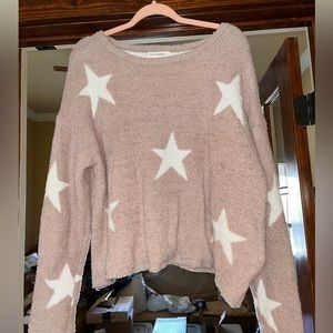 Very Soft Pink Star Sweater